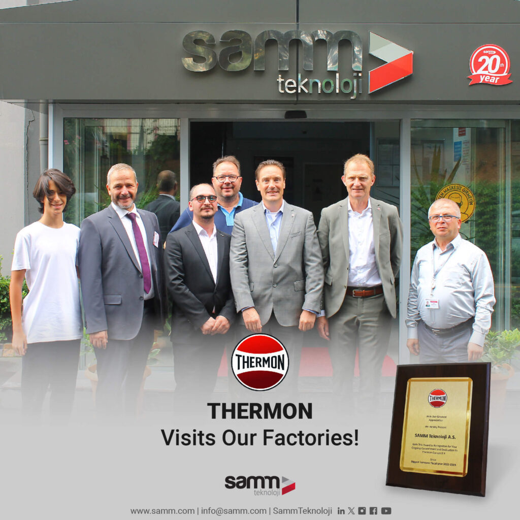 Thermon Visits Samm Teknoloji and Presents an Award for Best Performance - Mr. Michel Salsmans, Thermon Europe B.V.'s EMEA Sales Channels Leader, and Mr. Mathon Weijers, Thermon International Manager Director
