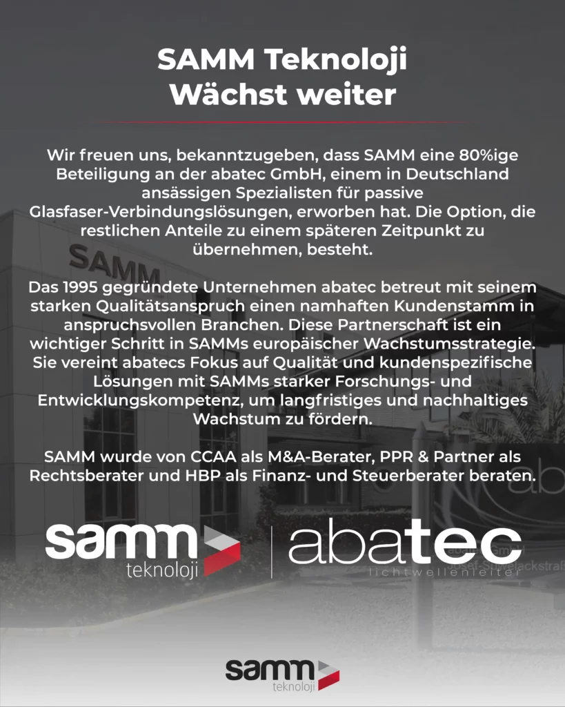 SAMM Teknoloji-abatec-Duyuru-Almanca