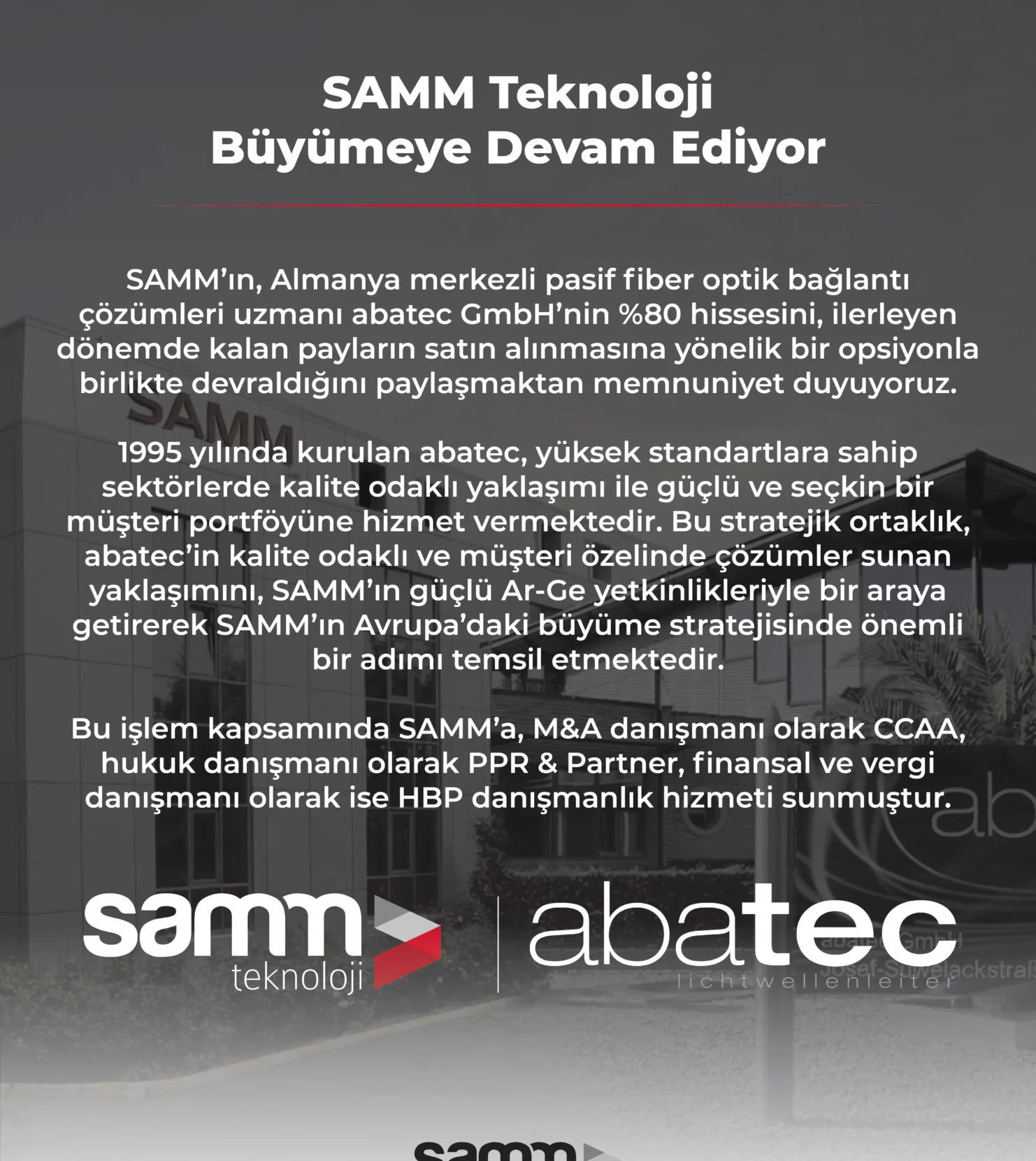 SAMM Teknoloji-abatec-Duyuru-Türkçe