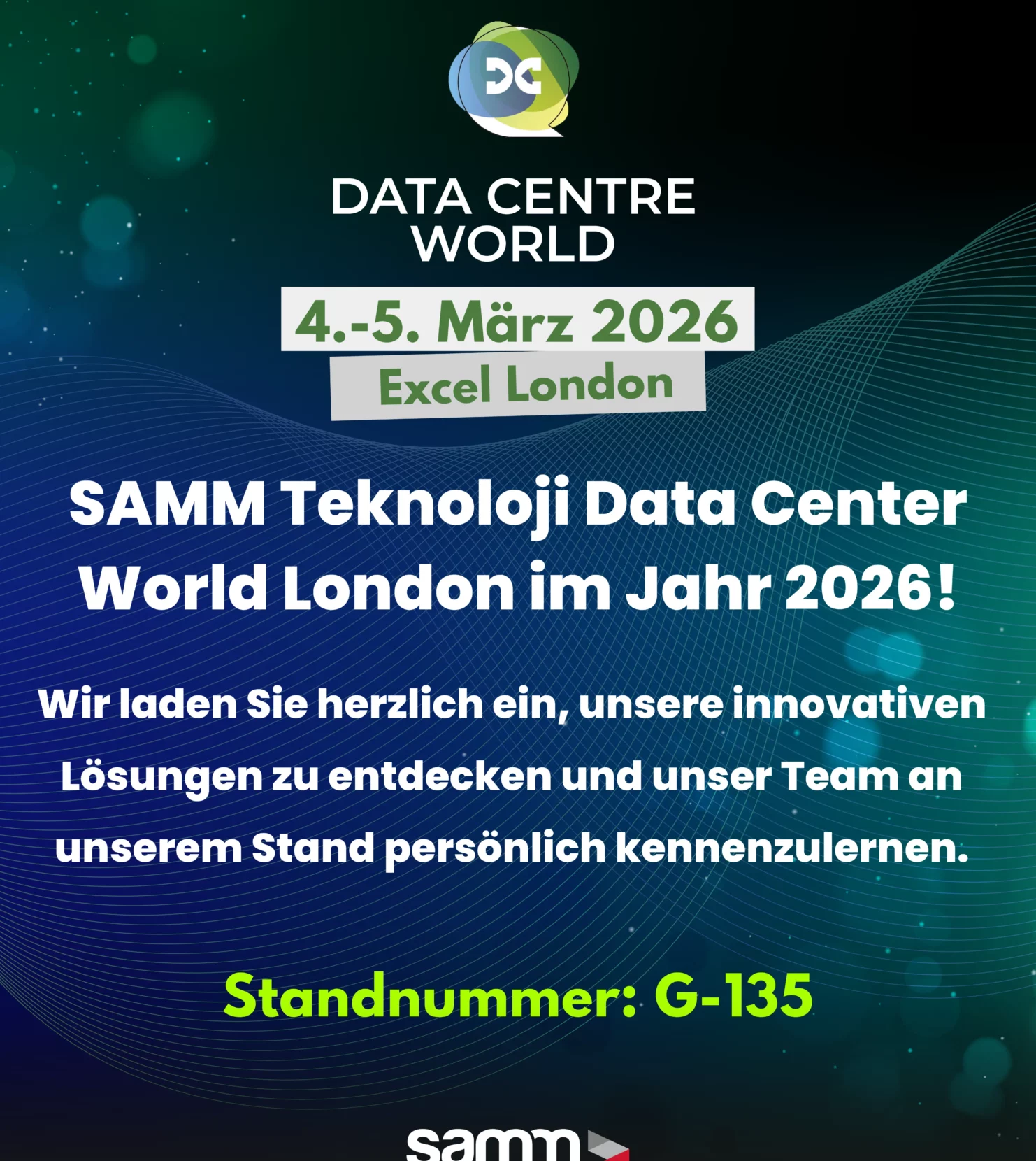 SAMM Teknoloji-DCW LONDON-2026-Almanca